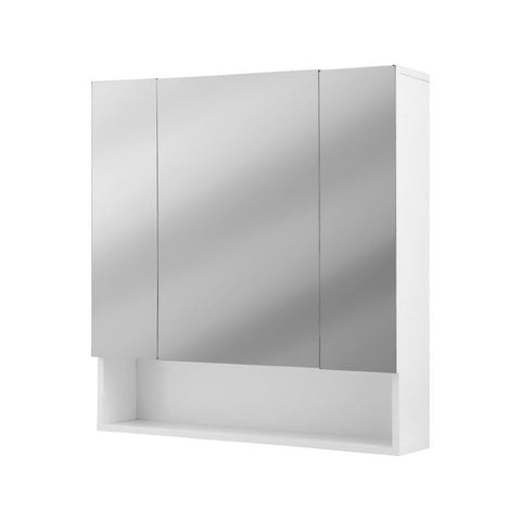 Cefito Bathroom Mirror Cabinet Medicine Adjustable Shelves Wall Hung 700x750mm White BV-MC-7075-WH