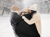 200 x 140cm Navy Blue Large Double Layer Waterproof Thick Fleece Camping Blanket Picnic Mat, V888-ELOSUNG52293