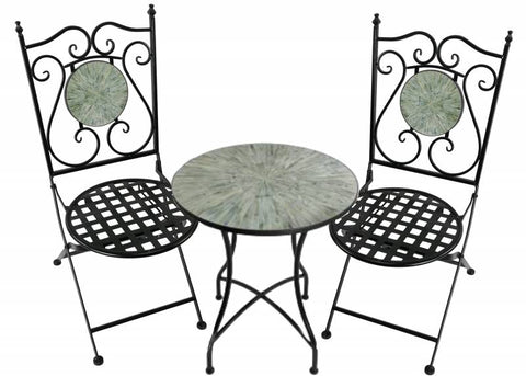 Lily 3 Piece Table & chairs Settings V637-E139173