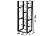 Refrigerant Tank Rack with 3x30lb and Other 3 Saving Space, Cylinder Tank Rack 46x13x4-inch, V952-QPJ3X30BJQT000001V0