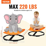 VEVOR Elephant Kids Spinning Chair 220 lbs Sensory Swivel Chair Seat Orange V952-ETZYYXCS100KQ8D4JV0