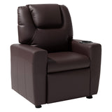 VEVOR Kids Reclining Chair PU Leather Toddler Recliner with Cup Holder V952-ETTYPGKZS252XFA0S001V0