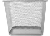 Wire Mesh Garbage Can Plated Silver Color with Open Mesh Design for Indoor Use V1370-AZ4-10650