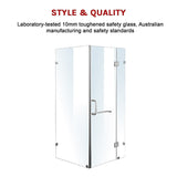 1200 x 800mm Frameless 10mm Glass Shower Screen By Della Francesca V63-831401