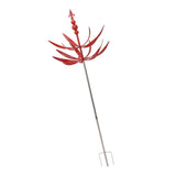 Garden Wind Spinner Iron Waterproof Dancing Wind Sculpture Red Outdoor Decoration for Patio V1294-YM0901-3111230161611
