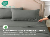 4 Piece Hotel Bamboo Cooling Sheet Set -Ultra Soft 2000TC Breathable Bed Sheets Set with 37 V1317-HB-ZXW9-AUQ-4JT-HUI