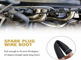 8Pcs 2500&deg Degree Spark Plug Wire Boots Heat Shield Protector Sleeve Cover Compatible with SBC BBC V1258-DP02-WO-284