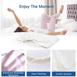 100% Terry Cotton Fitted Mattress Protector Waterproof King V201-W12850221