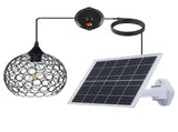 Retro Solar Powered Pendant Lamp, Dusk to Dawn Solar Chandelier, Dimmable ST64 Glass Bulb, Indoor V1294-YM0901-L6994