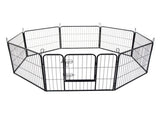 Extra Heavy Duty 8 Panel Pet Playpen Dog Cage Puppy Exercise Crate Enclosure Rabbit Fence V610-LUXPLA