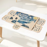 VEVOR 1500 Piece Puzzle Board with Drawer Cover Portable Wooden Jigsaw 86x63cm V952-ZMPTB1500JXWJMX12001V0