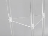 Clear Small Acrylic Drink Table Minimalist Small Round Side Table for Living Room Bedroom Balcony V1294-YM0901-3116240027111