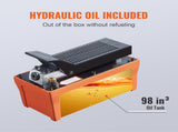 Air Hydraulic Pump, 10,000 PSI 1/2 Gal Reservoir, NPT 3/8" Oil Outlet, NPT 1/4" Inlet, 6.6 ft Pipe, V952-CSMJTELECTRIC8CJIV0