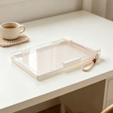 Clipboard Folder White Plastic with Dry Erase Top Panel and Large Storage Capacity V1369-AZ3-W-13126
