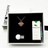 Gift Box - Love Heart Rose Gold Aroma Necklace Purify Oil Blend V760-GBAJ - 41