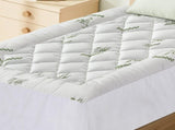 Giselle Bedding 5cm Pillowtop Mattress Topper 1000GSM Thick Soft Bamboo Cooling Pad for Back Pain TOPPER-BAM-5-S