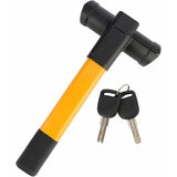 Retractable Car Steering Wheel Lock, Heavy Duty T-Bar Universal Steering Wheel Clamp With 2 Keys For V1188-MS-227-2482