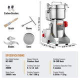 VEVOR 500g Commercial Spice Grinder Electric Grain Mill Grinder High Speed V952-DDDPSGWYMJ501AHOIV3