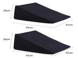 Cool Gel Memory Foam Bed Wedge Pillow Black 2530 EG0134-25EG0134-30