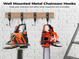 4PCS Chainsaw Wall Mounts, Metal Chainsaw Wall Hanger, Wall Mounted Chainsaw Holder for Garage, V1369-AZ3-W-08957