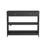 Artiss Console Table 3-tier USB Outlets FUR-S-CST-02-BK