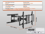 Full Motion TV Mount Fits for Most 37-75 inch TVs, Swivel Tilt Horizontal Adjustment TV Wall Mount V952-BGD60040014618Q9DV0