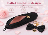 2-Pack Ballet Slipper Makeup Bag, Lightweight and Portable, Premium Smooth Fabric and Sturdy V1369-AZ3-W-12107