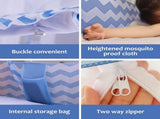 Pop UP Net Tent Curtains,win Queen size Folding Design with Net Bottom for Baby Adults Trip V1369-AZ3-W-06504