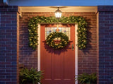 Christabelle Pre-Lit Highland Pine Wreath 61cm and Garland 2.74m Warm White LED Battery Timer D CMB-WFLHP-WG