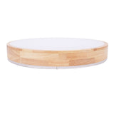 LED Flush Mount Ceiling Light Wooden 3000K to 6500K Dimmable Round Ceiling Light Fixture with Remote V1294-YM0901-3119250024911