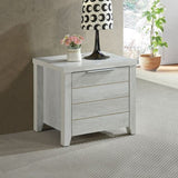 Bedside Table 2 drawers Storage Table Night Stand MDF in White Ash V43-BST-CELWHA