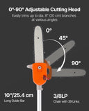 Gas Pole Saw, 43CC 2 Stroke Gas Powered Pole Saws 25.4 cm Cutting Bar, Cordless Tree Trimmer V952-ECCYJCS10INCBN4B0002V0