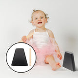 6 Inch Metal Cowbell with Wooden Beater - Kids Music Toy Percussion Instrument for Fun, Learning, V1369-AZ3-W-20374