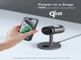 Aukey MagFusion 3-in-1 Pro Qi2 Magnetic Fast Wireless Charging Station with Active Cooling V1089-LLTSAUN1059379