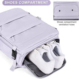 Purple Travel Backpack Cabin Bag with Dry Wet Sorting, 42 x 30 x 20 cm V1188-MS-325-0354