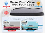 Black Ergonomic U-Shaped Double-Layer Raised Car Seat Cushion with Breathable Cover and Buckle V888-ELOSUNG55023