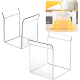 2 Pack Ziplock Bag Holder, Baggy Rack Holder for Food Prep Bag, Transparent Food Storage Bag Stand, V1369-AZ3-W-16269