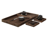 Wood Tea Tray Fade Resistant Exquisite Retro Reinforced Rectangular Tea Serving Tray V1294-YM0703-3118230027311