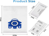 10 Packs 3D Airclean Bags Replacement for Miele GN Vacuum Cleaner Bags Fit for Miele Classic C2 C3 V1258-DP02-C-1166