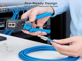 Modular RJ45 Crimp Tool for Pass-Through Connectors with Built-in V1258-DP02-C-2980