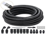 6AN Fuel Line Kit, 7.62 m Fuel Hose Kit, Nylon Stainless Steel Braided PTFE Fuel Line Kit, V952-QCYYRYRG15G26J9HMV0