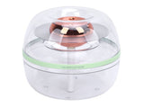 Portable Small Humidifier 3L Dual Nozzle Quiet Clear USB Desktop Humidifier with Night Light for V1294-YM0901-3113250054512
