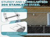 4Pcs Solar Paneling Bracket Universal PV Module Bracket Hooks 304 Stainless Steel Solar Panel V1366-AZ2-W-15114