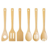 12-Piece Wooden Cooking Utensils Set with Spoons and Spatulas for Safe Kitchen Use V1369-AZ3-W-17491