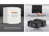 LockMaster Automatic Sliding Gate Opener Kit 10W Solar 4M 600KG GO-SLIDE-M01-SOLAR