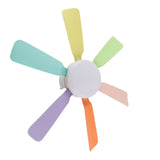 Socket Light Fan LED Dimmable Remote Control Socket Ceiling Fan with 6 Leaves E26 E27 Base for Home V1294-YM0901-3119250013411