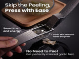 Gourmet Easy Garlic Press No Need to Peel, Stainless Steel Garlic Mincer, Garlic Crusher V1376-GARLECOMBO