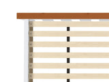 Artiss Bed Frame Double Size Wooden White PONY WBED-D-TC18-137-AB