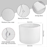 2Pcs Drum Lampshade, Lamp Shades for Table Floor Lamp, White Shades, Easy Assembly Replacement V1370-AZ4-07991