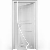 White Magnetic Mosquito Net Door Self-Adhesive Side Opening Curtain Removable Durable Insect Fly and V1188-MS-325-1314
